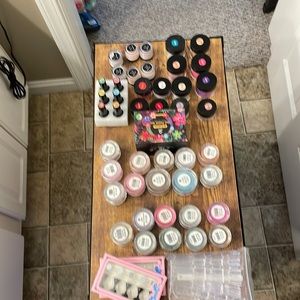 Huge Lot of Nail Dip Powder, Gel Nail Polish Revel, Beetles and Drizzle